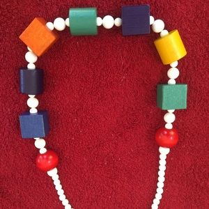 Balsam wood necklace.